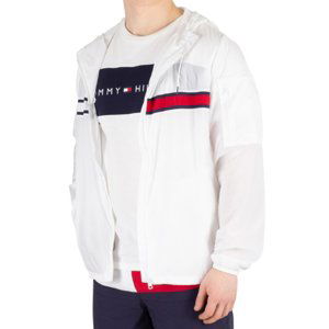 Tommy Hilfiger pánská bílá tenká bunda Windbreaker