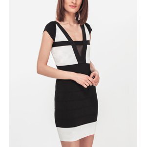 Guess dámské černo - bílé šaty - M (F9O4)