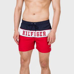 Tommy Hilfiger pánské červeno-modré plavky - XL (611)