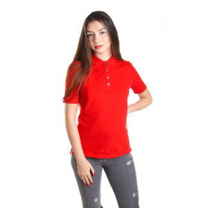 Tommy Hilfiger dámské červené polo Essential - M (634)