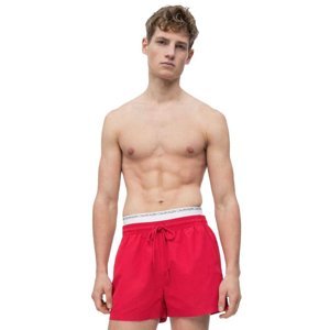 Calvin Klein pánské červené plavky Double - L (654)