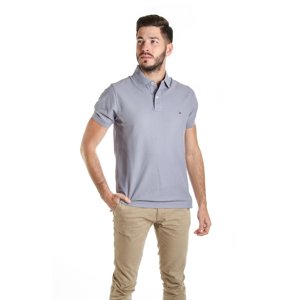 Tommy Hilfiger pánské světle šedé polo - L (000)