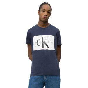 Calvin Klein pánské tmavě modré tričko Monogram