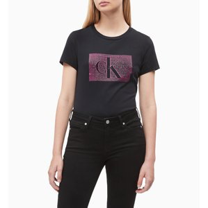 Calvin Klein dámské černé tričko Monogram - XS (099)
