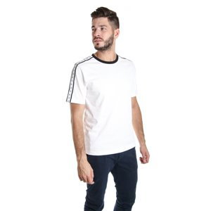 Calvin Klein pánské bílé tričko Tape - L (YAF)