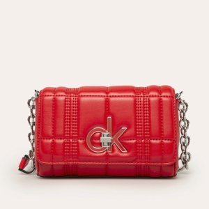 Calvin Klein dámská malá červená kabelka Flap - OS (XA8)