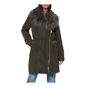 Guess dámská tmavě zelená parka 2v1 - M (G827)