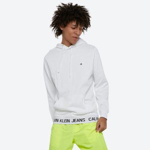 Calvin Klein pánská bílá mikina Logo Waistband