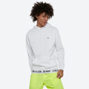 Calvin Klein pánská bílá mikina Logo Waistband - L (112)