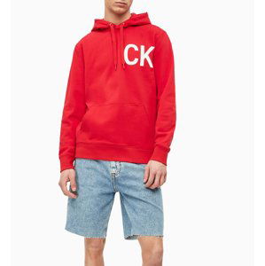 Calvin Klein pánská červená mikina Statement - XXL (688)