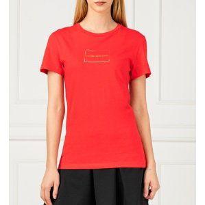 Calvin Klein dámské červené tričko - S (XA9)