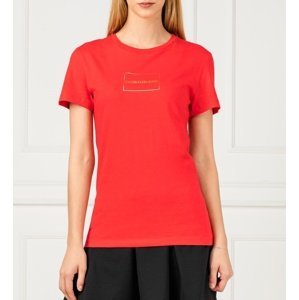 Calvin Klein dámské červené tričko - XS (XA9)