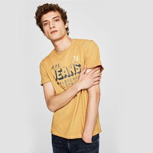 Pepe Jeans pánské hořčicové tričko Kenth - XL (190)