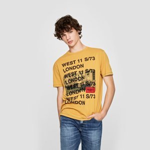 Pepe Jeans pánské hořčicové tričko Groves - L (043)