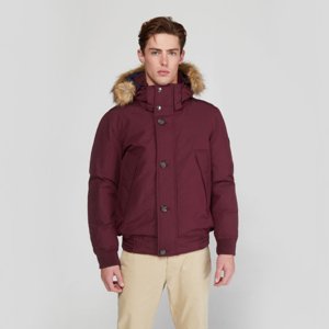 Tommy Hilfiger pánský vínový bomber Hampton - L (VIH)