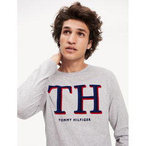 Tommy Hilfiger pánské šedé tričko Monogram - M (P9V)