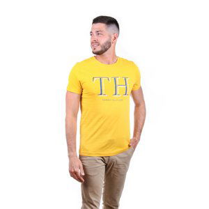 Tommy Hilfiger pánské žluté tričko Monogram