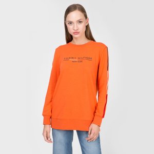 Tommy Hilfiger dámská oranžová mikina Charlot - XS (831)