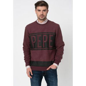 Pepe Jeans pánská vínová mikina Compton - L (490)