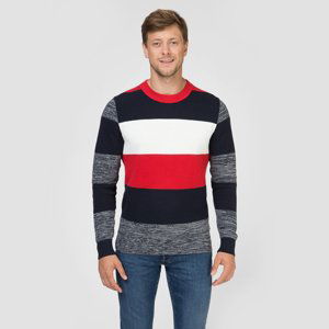 Tommy Hilfiger pánský svetr s barevnými pruhy