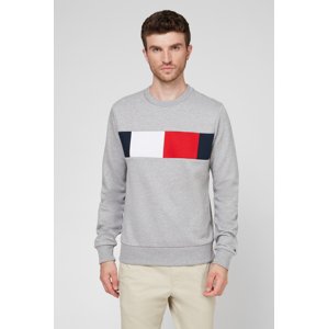 Tommy Hilfiger pánská šedá mikina Flag - S (501)