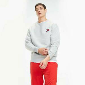 Tommy Hilfiger pánská šedá mikina Crew - S (038)