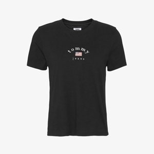 Tommy Hilfiger dámské černé tričko Essential - S (BBU)