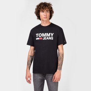 Tommy Hilfiger pánské černé tričko Classics - XXL (078)
