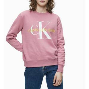 Calvin Klein dámská starorůžová mikina Monogram - XS (VAZ)