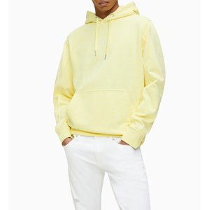 Calvin Klein pánská žlutá mikina Hoodie s kapucí - S (ZHH)