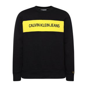 Calvin Klein pánská černá mikina Contrast - S (BAE)