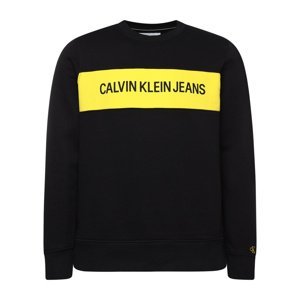 Calvin Klein pánská černá mikina Contrast - M (BAE)