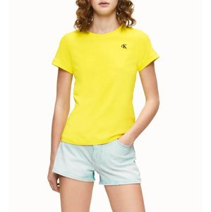 Calvin Klein dámské žluté tričko Embroidery