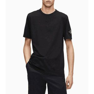 Calvin Klein pánské černé tričko Badge - XXL (BAE)