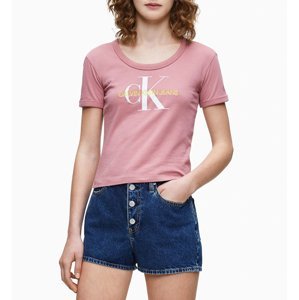 Calvin Klein dámské starorůžové tričko Baby - XS (VAZ)