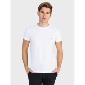 Tommy Hilfiger pánské bílé tričko Core - M (100)