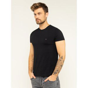Tommy Hilfiger pánské černé tričko Stretch - S (083)