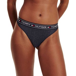 Tommy Hilfiger dámské tmavě modré kalhotky se stříbrným vláknem