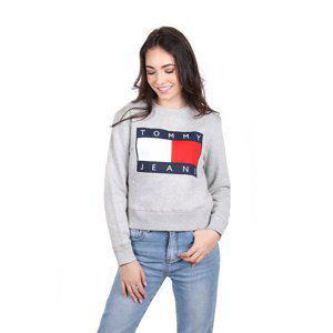 Tommy Hilfiger dámská šedá mikina Flag - XS (P01)