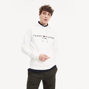 Tommy Hilfiger pánská bílá mikina Logo Hoody - XL (YAP)