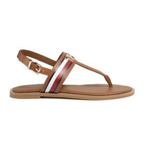 Tommy Hilfiger dámské hnědé sandály - 41 (GU9)