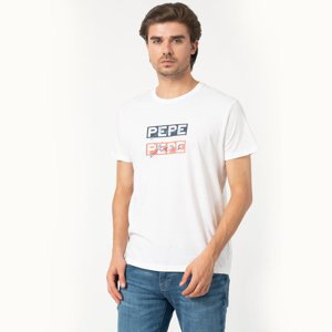 Pepe Jeans pánské bílé tričko Sid - XXL (802)