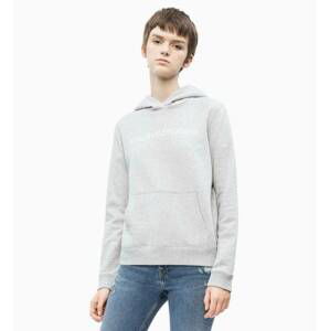 Calvin Klein dámská šedá mikina s kapucí Hoodie - L (038)