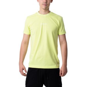 Calvin Klein pánské neonově žluté tričko - L (ZAA)