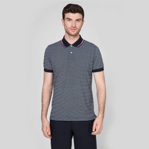 Tommy Hilfiger pánské černé polo triko s potiskem - M (0GZ)