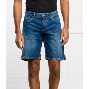 Pepe Jeans pánské modré džínové šortky Hatch - 36 (0)