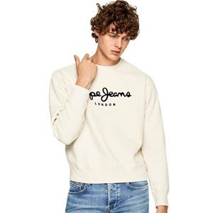 Pepe Jeans pánská krémová mikina Albert