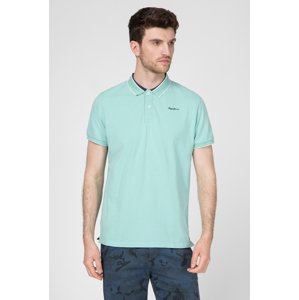 Pepe jeans pánské tyrkysové polo tričko - M (518)