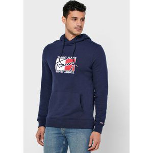 Tommy Jeans pánská tmavě modrá mikina Essential - L (CBK)