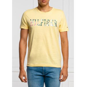 Tommy Hilfiger pánské žluté tričko - L (ZFB)